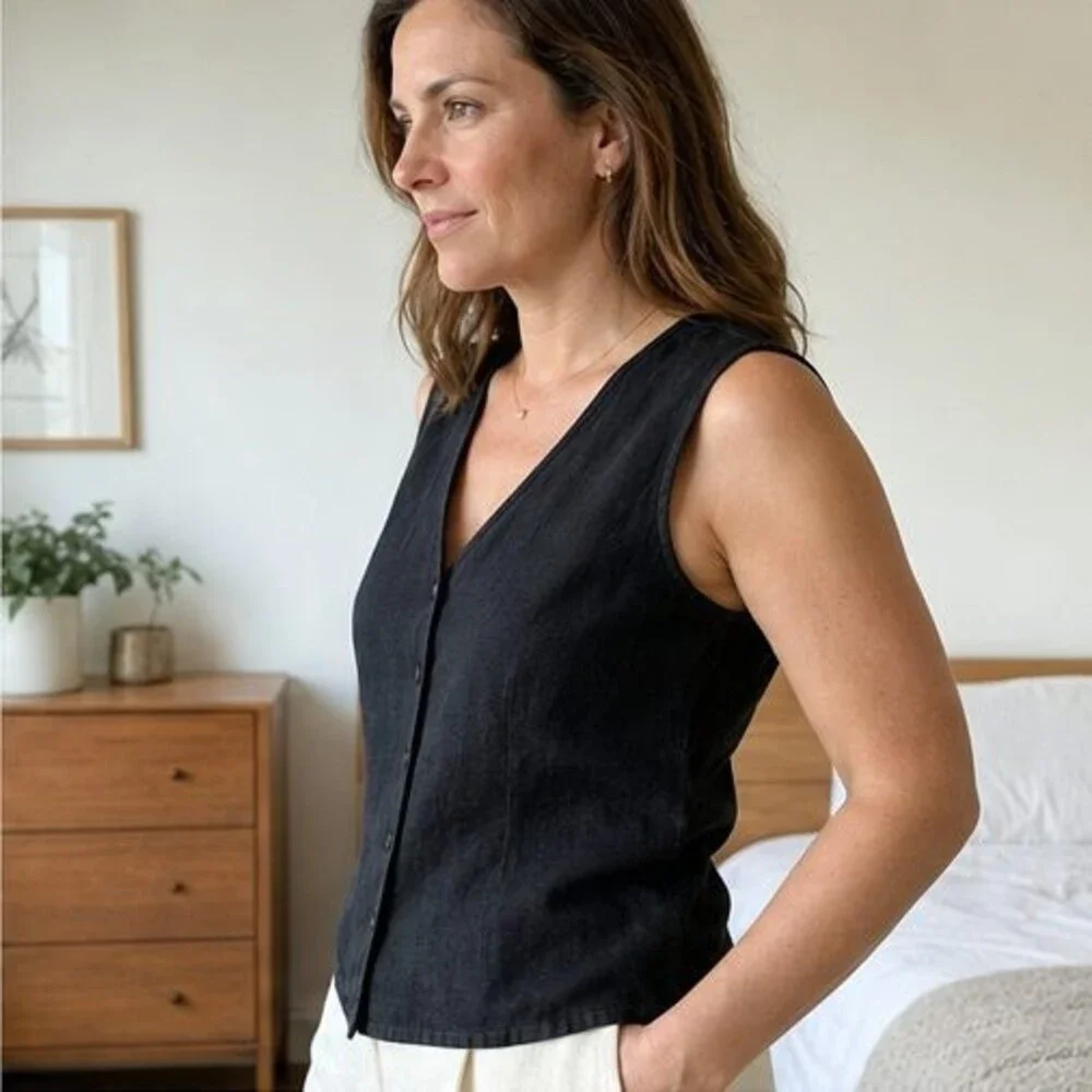 Burgundy Button Blouse